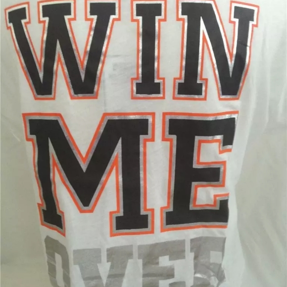 VS Victoria Secret PINK Off The Shoulder LIMITED EDITION NFL Bling Tee M L Top - Picture 15 of 16